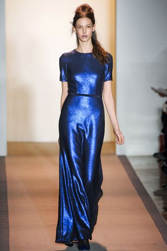  Matte Sequin Gown 