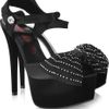 Pedro Garcia Natalie Swarovski Crystal and Satin Sandals in Black - Lyst