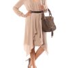 Chloé Double Layer Dress in Beige (nude) - Lyst