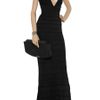Hervé Léger Beaded Bandage Gown in Black - Lyst