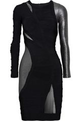 Hervé Léger Metallic Bandage Mini Dress