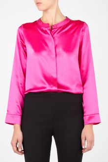 Marc By Marc Jacobs Magenta Satin Top - Lyst