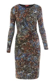 Max Mara Studio Long Sleeve Floral Dress - Lyst