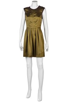 Proenza Schouler Sleeveless Cut-out Dress in Olive - Lyst