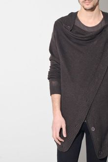 Oak Caviar Square Collar Linen Sweater - Lyst