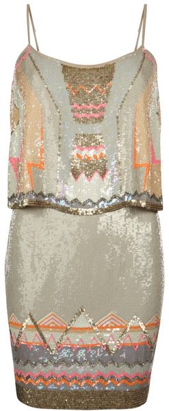 AllSaints Chan Vest Dress - Lyst