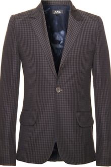 A.P.C. Gingham Sportcoat - Lyst