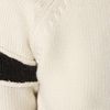 Gryphon Slash Crew Neck Jumper in White (ivory) - Lyst