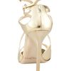 Jimmy Choo Wavy Strap Sandal in Gold - Lyst