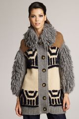Stella McCartney Shag-accent Intarsia Sweater