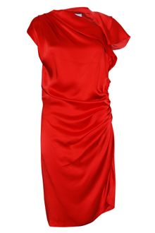 Thakoon Silk Side Draped Dress - Lyst