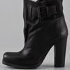 Vic Matie' Buckle High Heel Booties in Black - Lyst