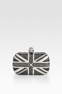 Alexander McQueen Whipstitch Skull Clutch Bag - Lyst