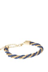 ASOS Collection Asos Twisted Cord and Metal Wristband