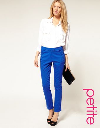  Asos Petite Exclusive Seam Front Trousers 