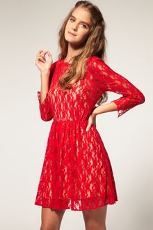 ASOS Collection Asos Applique Lace Dress - Lyst