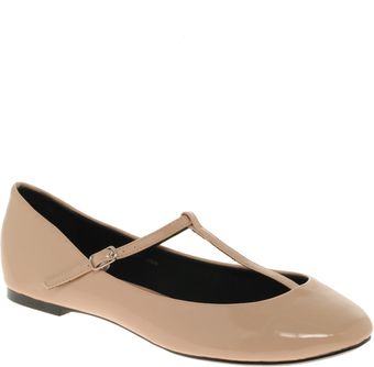 Asos Asos Leigh T-bar Patent Ballet Pumps - Lyst
