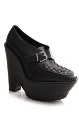 Burberry Prorsum Woven Leather Platform Shoes