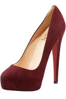 Christian Louboutin Miss Clichy Suede Platform Pump - Lyst