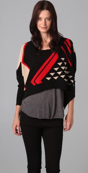 Diane Von Furstenberg Leena Cropped Sweater - Lyst