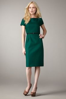 Elie Tahari Lolly Belted Dress - Lyst