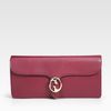 Gucci Leather Clutch in Pink (cherryred) - Lyst