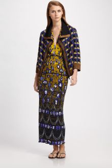 Jean Paul Gaultier Geometric Print Zip Jacket - Lyst