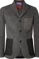 Junya Watanabe Contrast Panel Wool Blazer