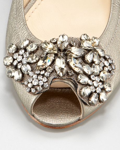 jeweled ballerina flats