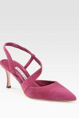 Manolo Blahnik Rente Velukid Pumps