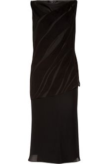 Narciso Rodriguez Layered Crepe and Silk-satin Dress - Lyst
