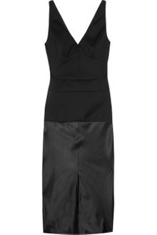 Narciso Rodriguez Wool-twill and Satin Dress - Lyst