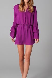 Parker Double Flared Sleeve Dress - Lyst