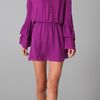 Parker Double Flared Sleeve Dress in Purple (violet) - Lyst
