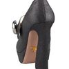 Prada Lurex Peeptoe Mary Jane Pump in Black - Lyst