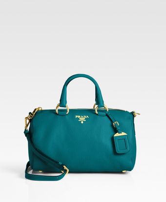 Prada Vitello Daino Boston Bag - Lyst