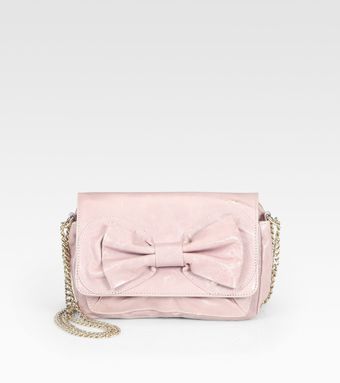 RED Valentino Leather Bow Clutch - Lyst