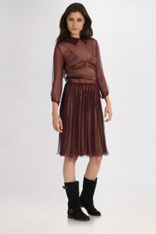 Sophie Theallet Crinkle Chiffon Dress - Lyst