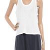 T By Alexander Wang Cotton and Modalblend Tank in White - Lyst