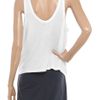 T By Alexander Wang Cotton and Modalblend Tank in White - Lyst