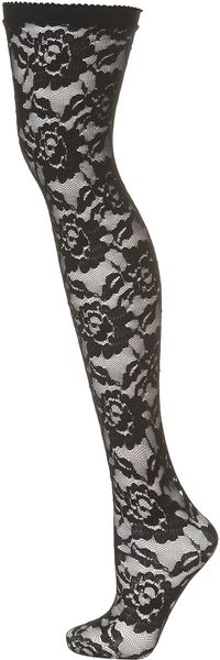 Topshop Lace Over The Knee Socks - Lyst