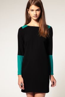 ASOS Collection Asos Shift Dress in Colour Block - Lyst