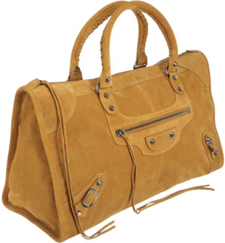 Balenciaga Baby Daim Work in Brown (camel) - Lyst
