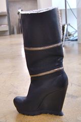 Camilla Skovgaard 3/4 Zip Wedge Boot with Saw Sole