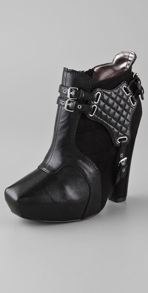 Zoe Platform Wedge Booties 
