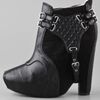 Sam Edelman Zoe Platform Wedge Booties in Black - Lyst