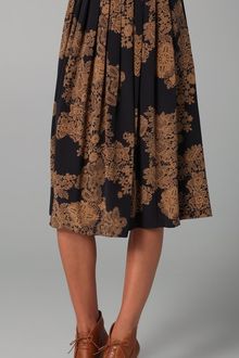 Tibi Normandy Pleated Skirt - Lyst