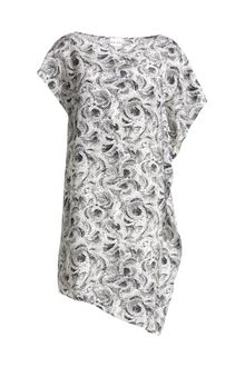 Reiss Silk Dress with Cascade Frill - Lyst