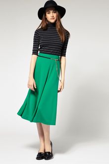 River Island Plain Midi Skirt - Lyst