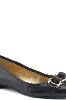Kate Spade Eryn - Black Leather Flat - Lyst